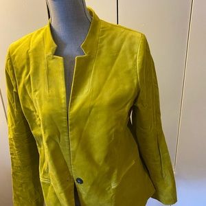Neon Green Velvet Jacket